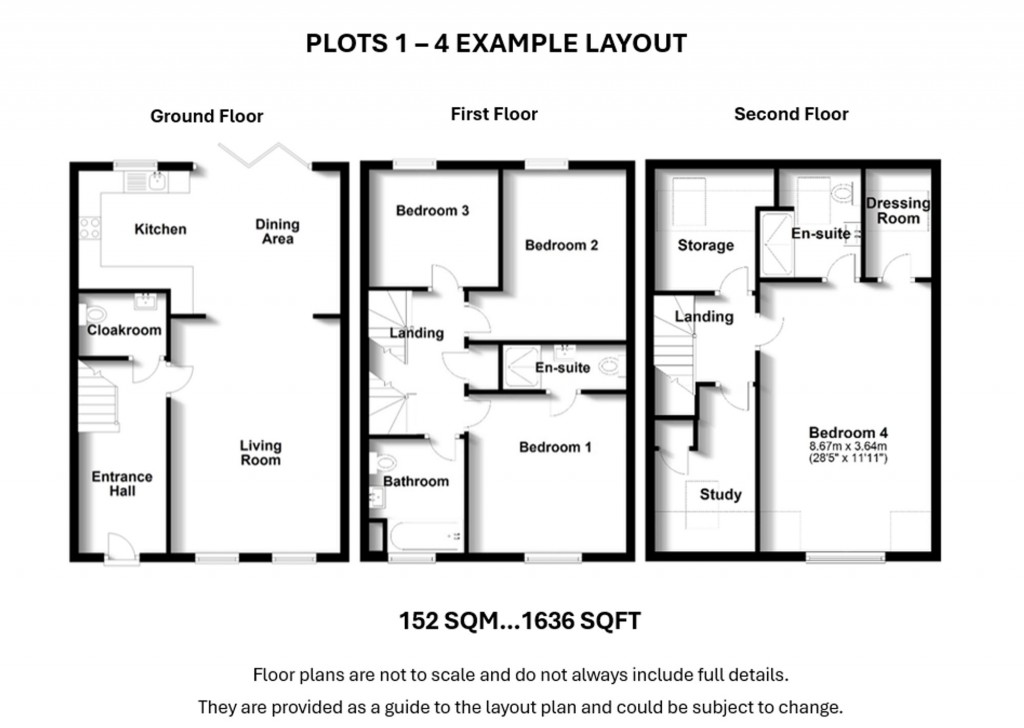 Floorplans For Plot 1. Greenway Drive, Firsby Avenue, Shirley, CR0