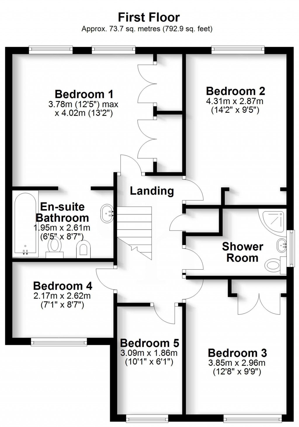 Floorplans For Chiltern Close, Park Hill, Croydon