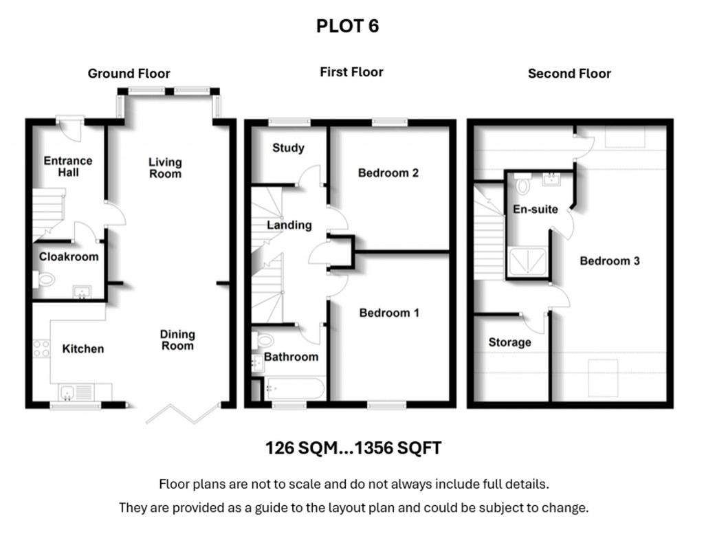 Floorplans For Plot 6. Greenway Drive, (Firsby Avenue) Shirley.