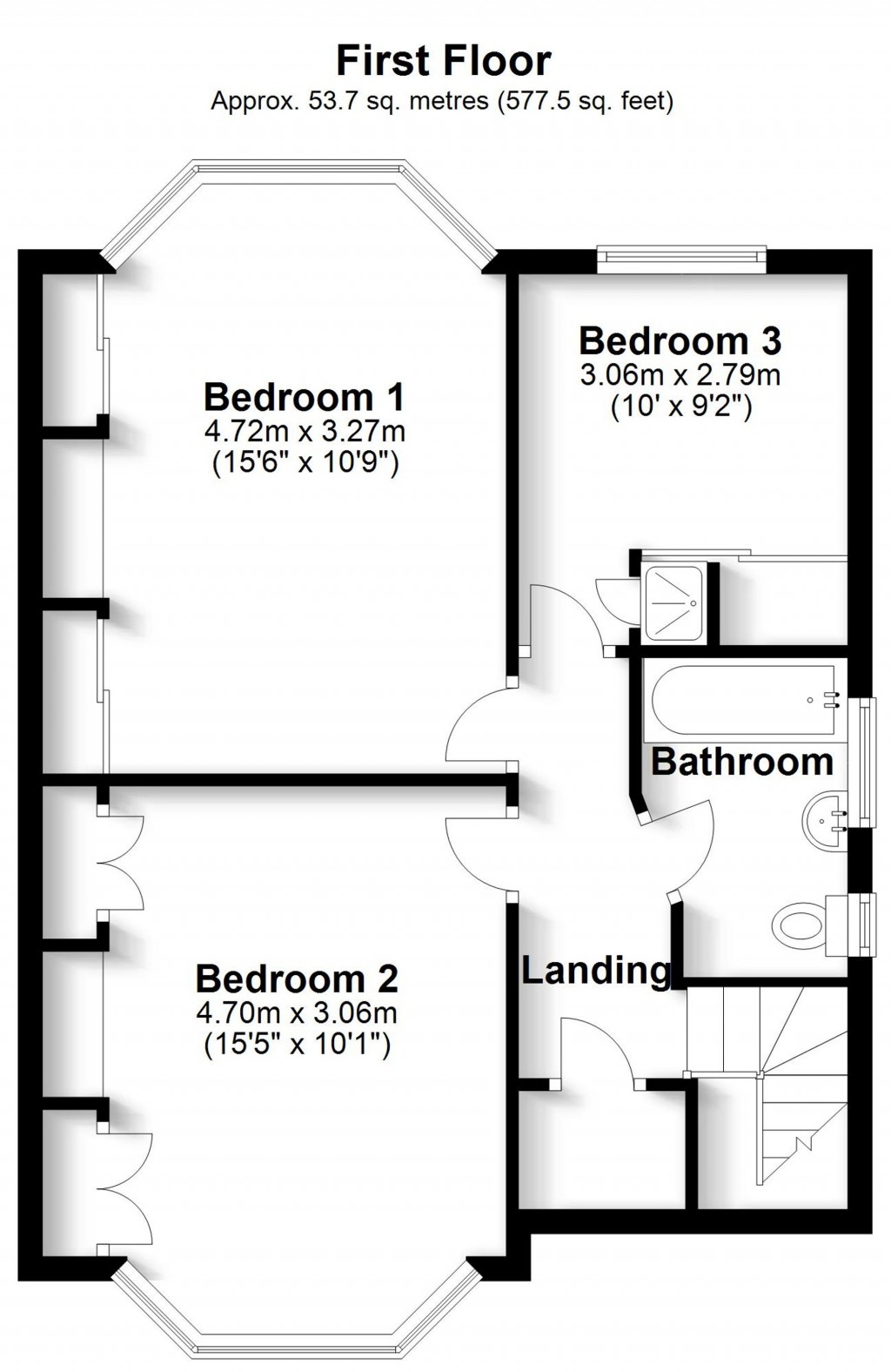 Floorplans For Stuart Crescent, Shirley