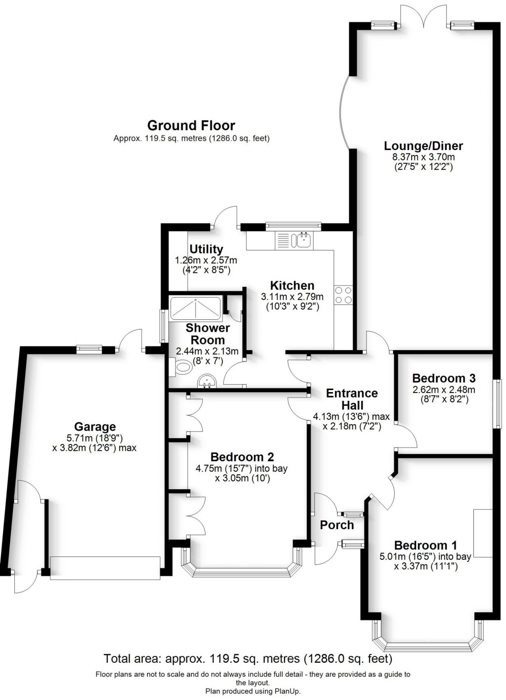 Floorplans For Graham Close, Shirley