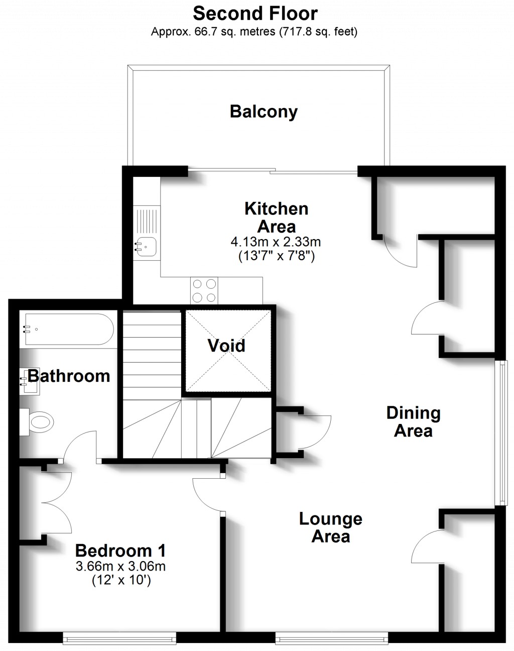 Floorplans For Danwood Court, Wickham Road, Shirley