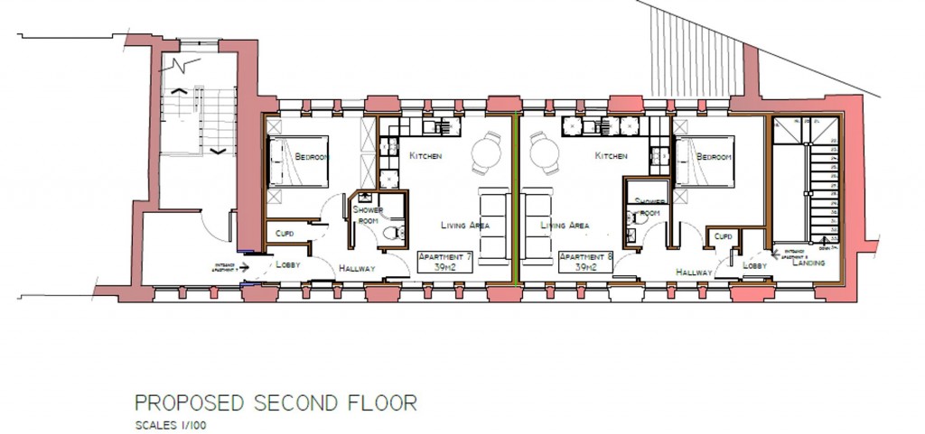 Floorplans For The Gilding House, Waterside, Princess Drive, Worcester