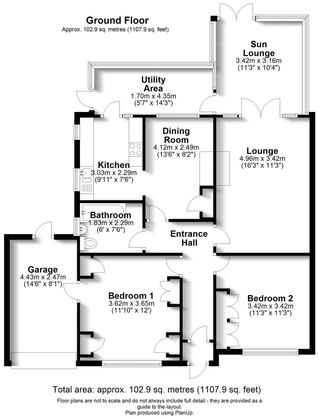 Floorplans For 15 Woodland Way, Shirley